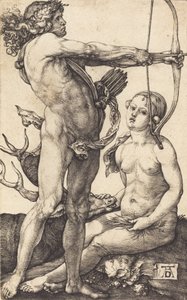 Apollo ve Diana, 15041505. by Albrecht Dürer