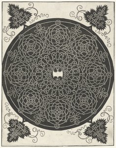 Balta şekilli kalkanlı nakış örneği by Albrecht Dürer