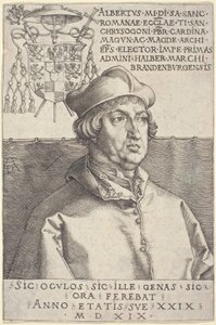 Brandenburg Kardinali Albrecht ("Küçük Kardinal") by Albrecht Dürer