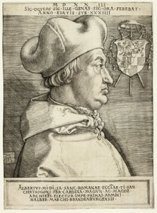 Brandenburg Kardinali Albrecht (Büyük Kardinal) by Albrecht Dürer