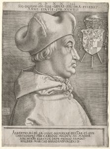 Brandenburg Kardinali Albrecht - Büyük Plaka, 1523. by Albrecht Dürer