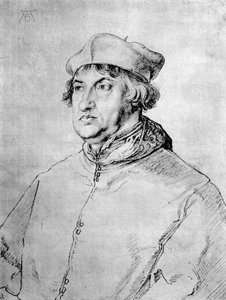 Brandenburg Kardinali Albrecht, 1518, 1936 by Albrecht Dürer