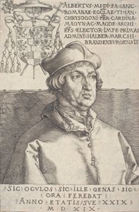 Brandenburg Küçük Kardinal Kardinal Albrecht, 1519. by Albrecht Dürer