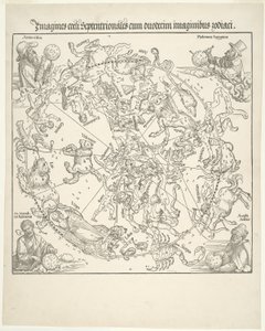 Kuzey Gökyüzünün Göksel Haritası by Albrecht Dürer