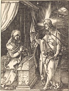 Mesih'in Annesine Görünmesi by Albrecht Dürer
