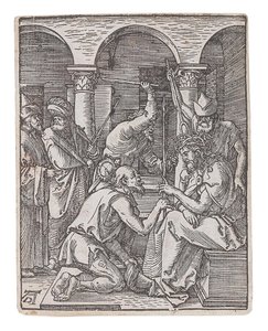 Küçük Tutku serisinden Dikenlerle Taçlandırılan İsa, 1509-1511. by Albrecht Dürer