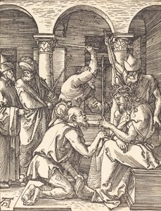 Dikenlerle Taçlandırılan İsa, muhtemelen c. 15091510. by Albrecht Dürer