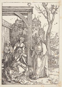 İsa Annesinden Ayrılırken by Albrecht Dürer