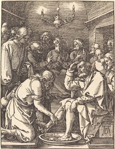 Mesih Öğrencilerinin Ayaklarını Yıkadı by Albrecht Dürer