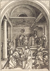 Doktorlar arasında İsa by Albrecht Dürer