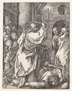Mesih Tefecileri Tapınaktan kovuyor by Albrecht Dürer