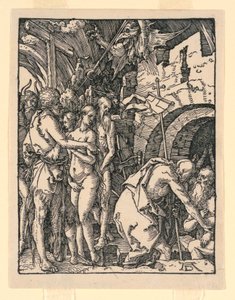 Küçük Tutku Serisinden Araftaki İsa (Cehennemin Harrowing) by Albrecht Dürer