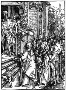 İsa insanlara sunuldu, 1498, 1936 by Albrecht Dürer