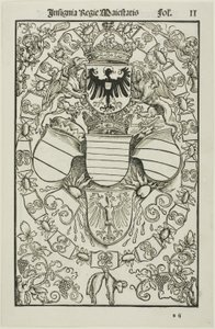 Romalıların Kralı I. Maximilian Arması by Albrecht Dürer