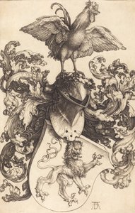 Aslanlı ve Horozlu Arması, 15021503. by Albrecht Dürer