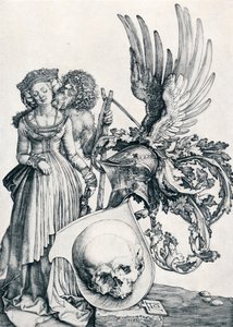 Kafatası ile Arması, 1503 1906 by Albrecht Dürer