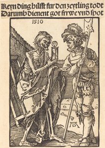 Ölüm ve Lansquenet, 1510. by Albrecht Dürer