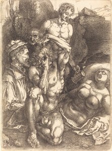 Umutsuz Adam, muhtemelen 15141515. by Albrecht Dürer