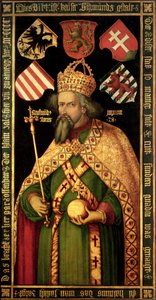 İmparator Sigismund, Kutsal Roma İmparatoru, Macaristan ve Bohemya Kralı (1368-1437), c.1600 by Albrecht Dürer