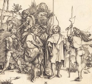 Atlı Beş Asker ve Bir Türk, 14951496. by Albrecht Dürer