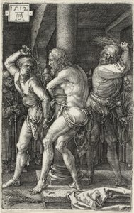 Oyulmuş Tutkudan Kırbaçlanma by Albrecht Dürer