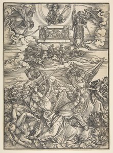 Apocalypse serisinden Dört İntikam Meleği.n.d. by Albrecht Dürer