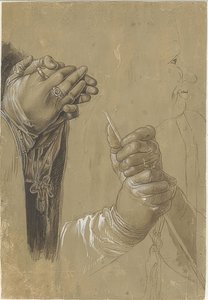 Profilde eller ve bir kafa by Albrecht Dürer