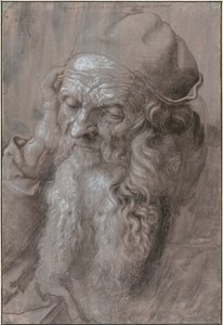 Yaşlı Bir Adamın Başı, 1521 by Albrecht Dürer