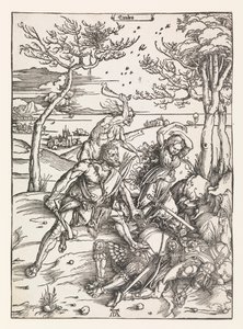 Molionide İkizlerini Fetheden Herkül by Albrecht Dürer