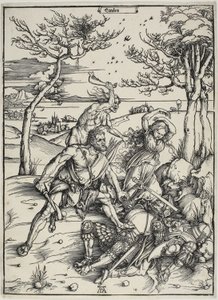 Molionide İkizlerini Fetheden Herkül by Albrecht Dürer