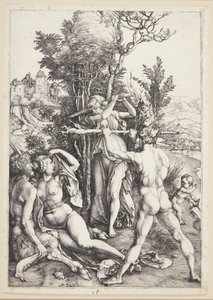 Herkül yol ayrımında by Albrecht Dürer