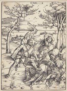 Herkül, Molionide İkizlerini fetheder by Albrecht Dürer
