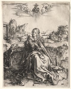 Kelebekli Kutsal Aile, c. 1495. by Albrecht Dürer
