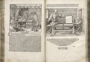 İnsan Orantısı Üzerine Dört Kitaptan Çizim, 1528 by Albrecht Dürer
