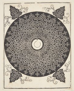 Beyaz madalyonlu geçmeli ip deseni by Albrecht Dürer