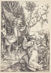 Joachim ve melek by Albrecht Dürer