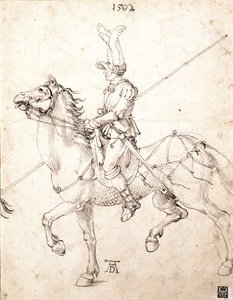 Atlı Lancer, 1502 by Albrecht Dürer