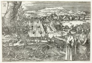 Top ile Manzara (Büyük Top) by Albrecht Dürer