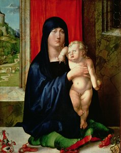 Madonna ve Çocuk, c.1496-99 (tersi için bkz. 61322)