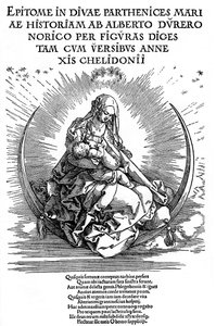 Emziren Anne ve İlahi Varlık olarak Madonna, 1511, 1936 by Albrecht Dürer