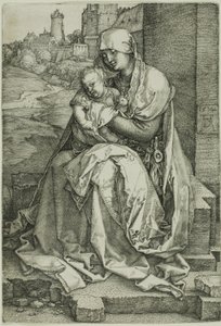 Duvarın Yanındaki Madonna by Albrecht Dürer
