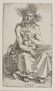 Acıların Adamı, Oturmuş by Albrecht Dürer