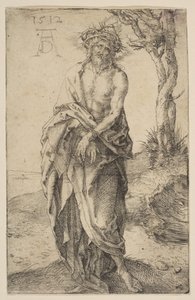 Elleri Bağlı Hüzün Adamı, 1512. by Albrecht Dürer
