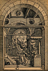 Maria Verkundigung, Müjde, c1503. by Albrecht Dürer