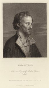 Melancthon - Alman reformcu ve Martin Luther ile ortak çalışan (1497 1560) by Albrecht Dürer