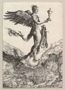 Nemesis Büyük Servet, 1501-2. by Albrecht Dürer