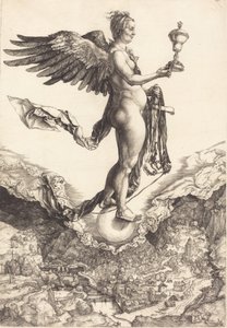 Nemesis Büyük Servet, c. 15011502. by Albrecht Dürer