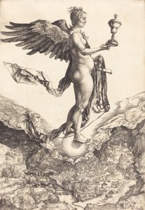 Nemesis Büyük Servet, c. 15011502. by Albrecht Dürer