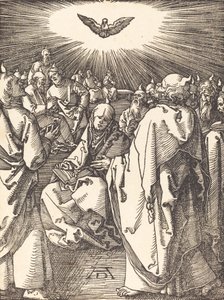 Pentekost, muhtemelen c. 15091510. by Albrecht Dürer