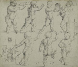 Putti, 1495. by Albrecht Dürer